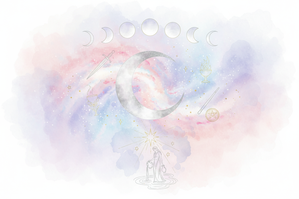 Image de fond mystique tarot